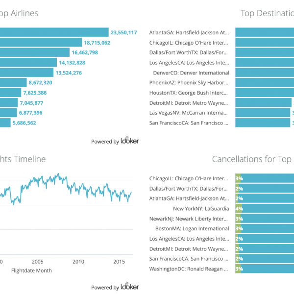 thumbnail: FAA Flights (Looker)